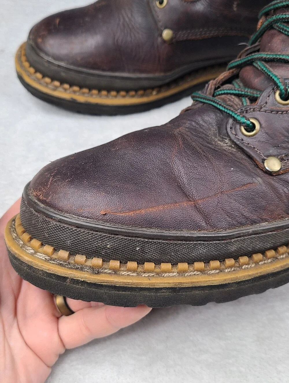 Georgia Boot Men's Work Boots Size 12 M Brown Leather 8